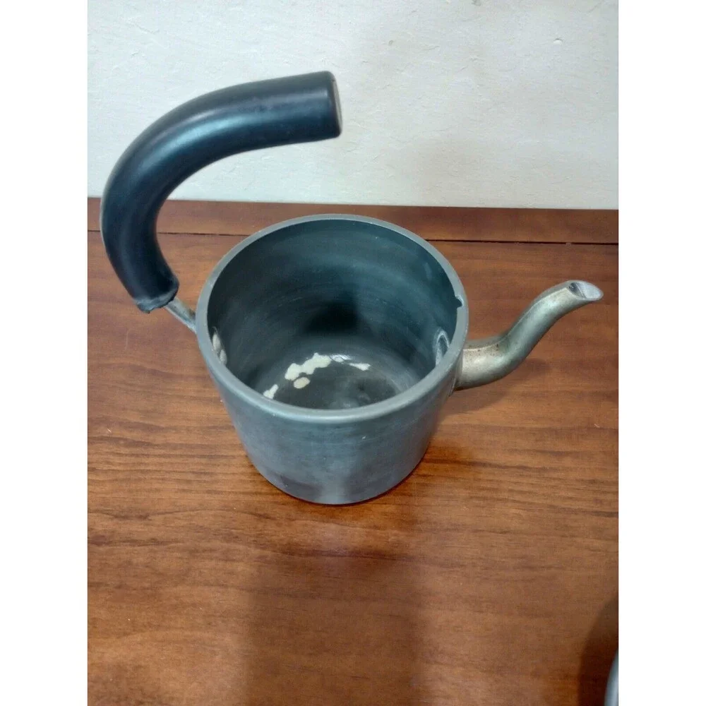 Vintage Calphalon Tea Kettle Rare Acorn On Lid Black Made In Ireland
